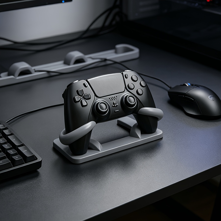 Desk Setup Gaming - minimalism Game Controller Holder 3D Printed