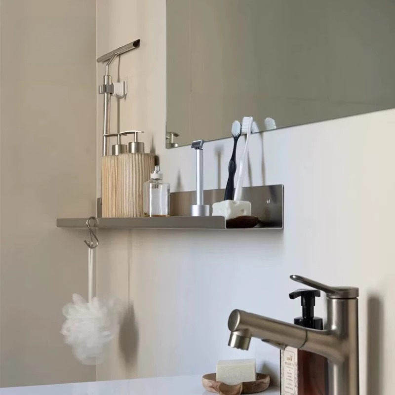 Desk Setup Minimalist - Bathroom Minimalist Stainless Steel Shelf Sanitary