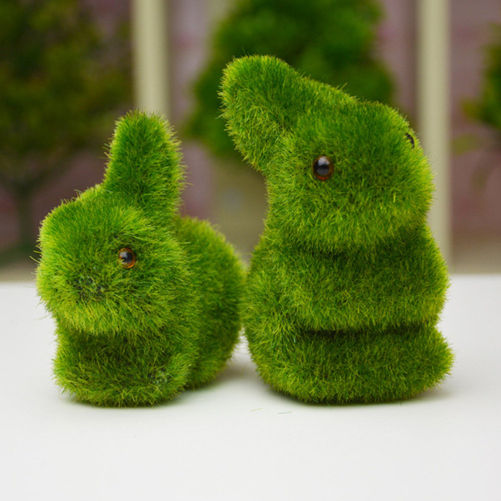 Desk Setup Simulator - 2Pcs Adorable Mini Rabbit Desktop Decoration