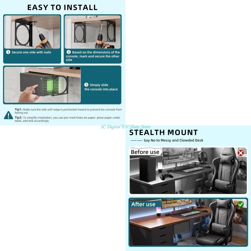 Gaming Desk Setup Xbox - E74D Metal Under Desk Organizers Storage