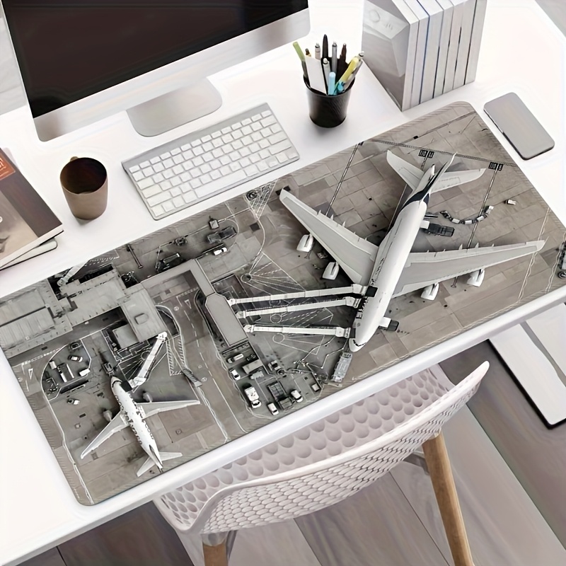 Desk Setup Simulator - Aviation Airport Extended Gaming Desk Mat