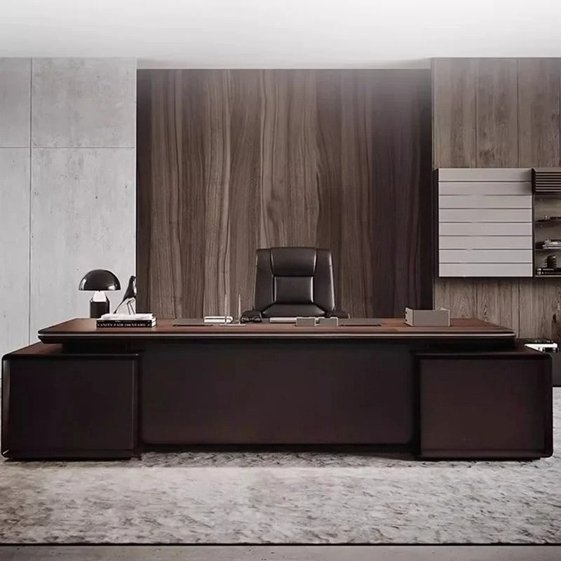 Desk Setup For Work - Modern Office Storage Executive Setup Work