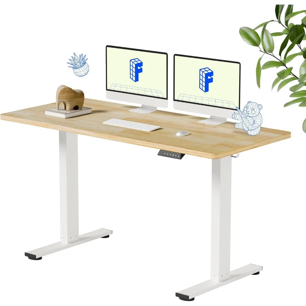 Desk Setup Natural - FLEXISPOT 55