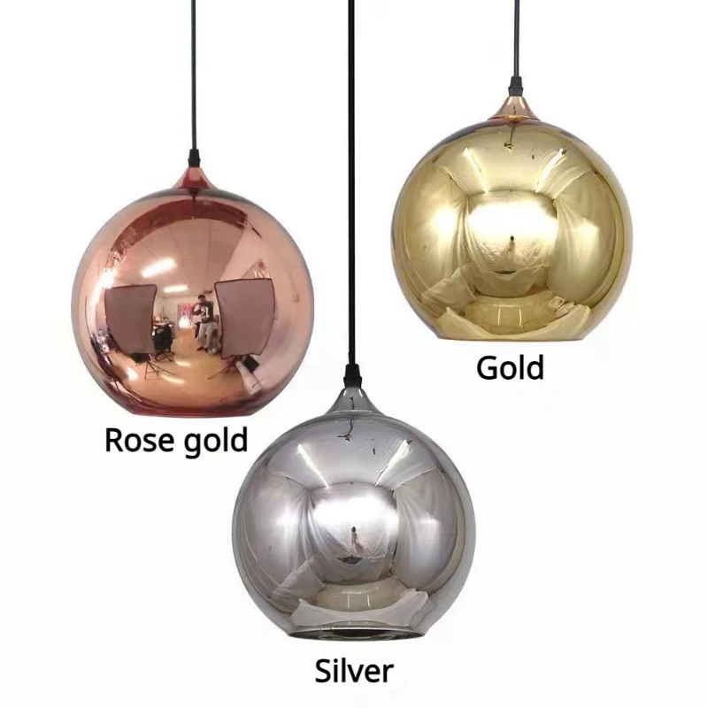 Desk Setup Minimalist - 2026 Minimalist Single-Head Mirrored Chrome Ball