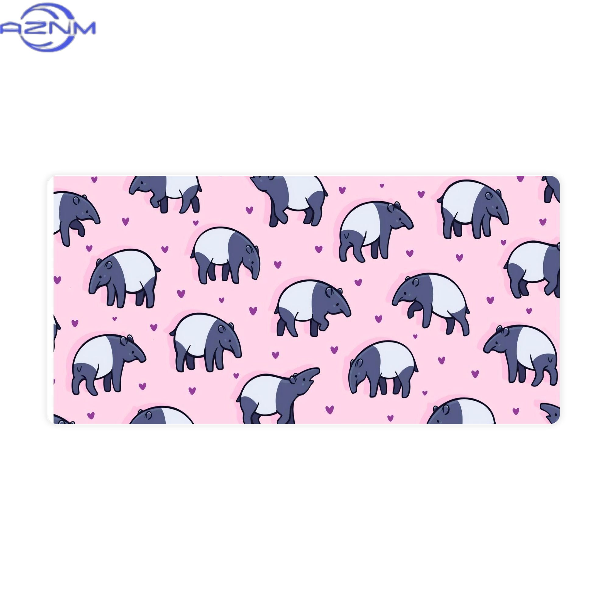 Your Desk Setup - Tiny Tapirs Large Desk Mat for