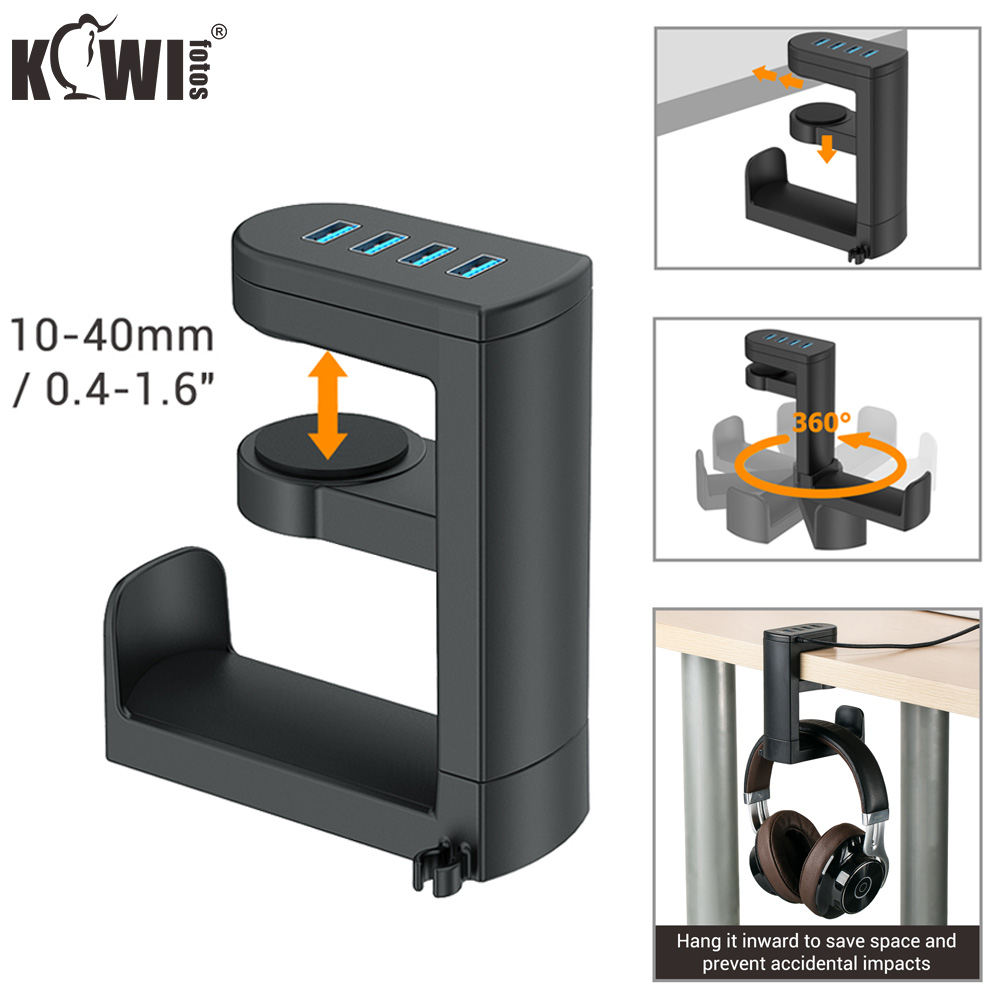 Desk Setup Gaming - KWIFOTOS PC Gaming Headphone Stand with