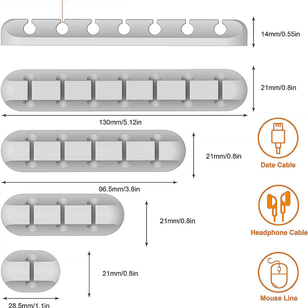 Multi-Use Adhesive Cable Clips - Desk Setup Pegboard ulasan dan harga