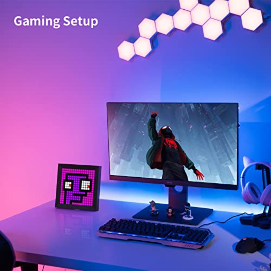 LED Light Pixel Display Panel  - Desk Setup Gaming ulasan dan harga