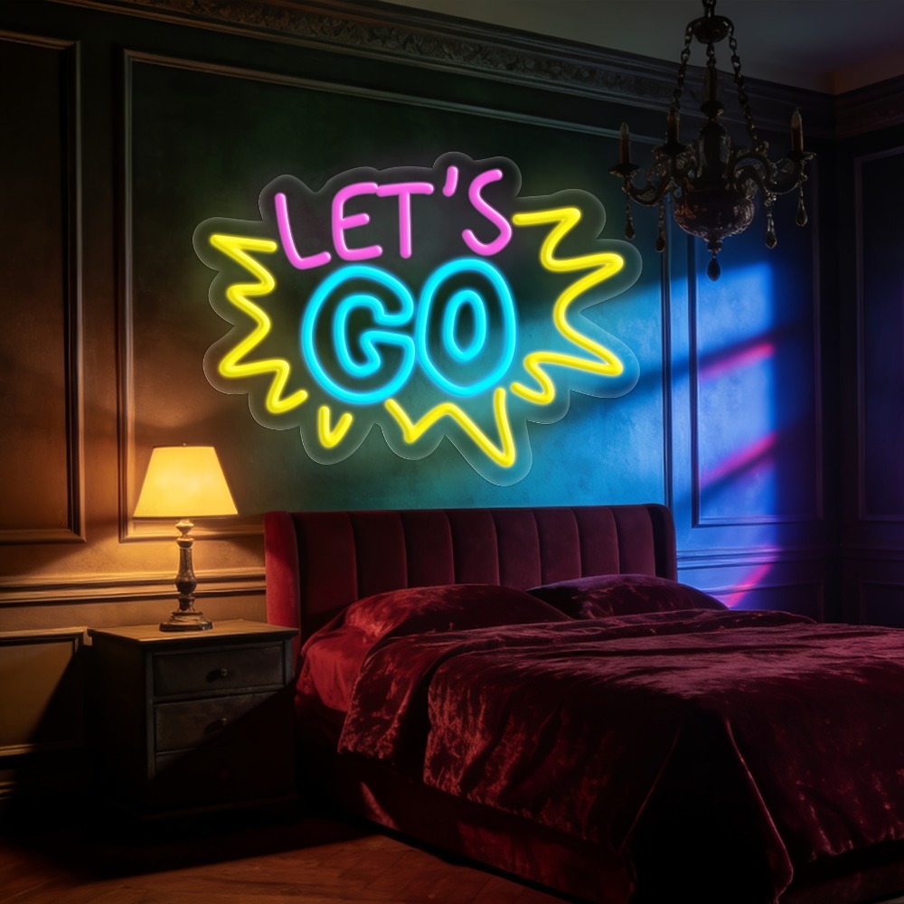 LET'S GO Multicolor LED Neon S - Desk Setup Inspiration ulasan dan harga