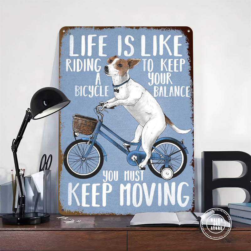Life Is Like Riding a Bicy Met - Desk Setup Vintage ulasan dan harga