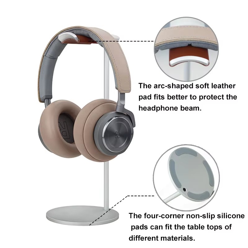 Curved Aluminum Headphone Stan - Desk Setup Gaming ulasan dan harga
