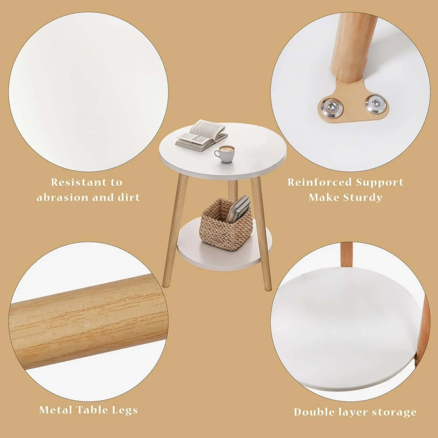 Double Layered Circular Dining - Desk Setup Minimalist ulasan dan harga