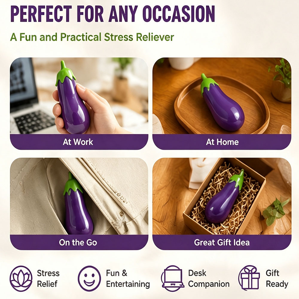 Bionic Botanical Eggplant Squi - Desk Setup Natural ulasan dan harga