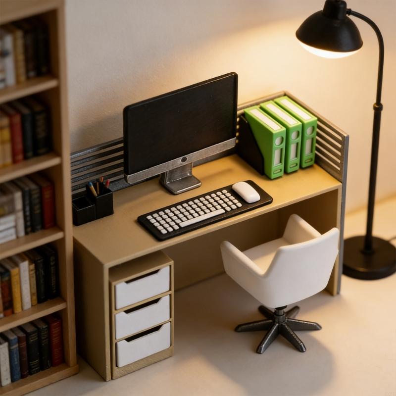  Miniature Offices Setup With  - Desk Setup Natural ulasan dan harga