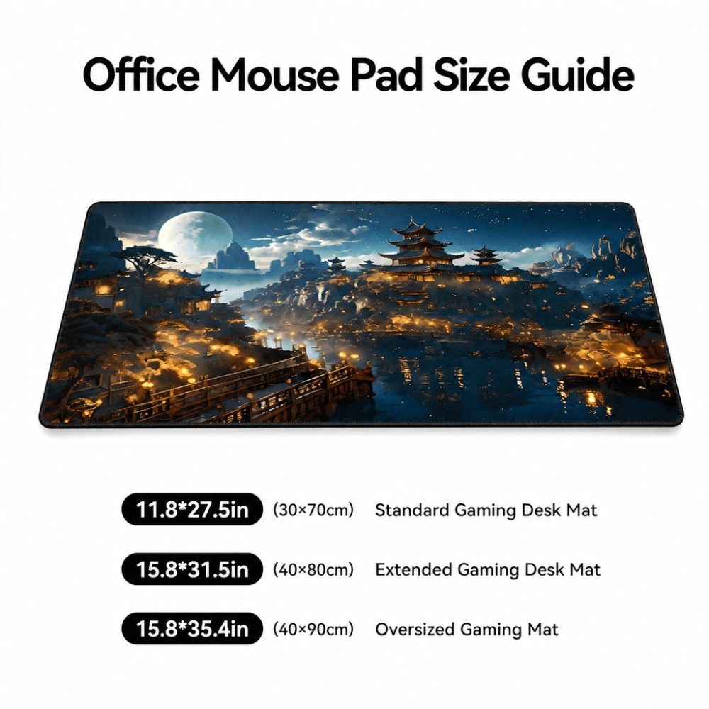 Original fantasy night city mo - Desk Setup For Work ulasan dan harga