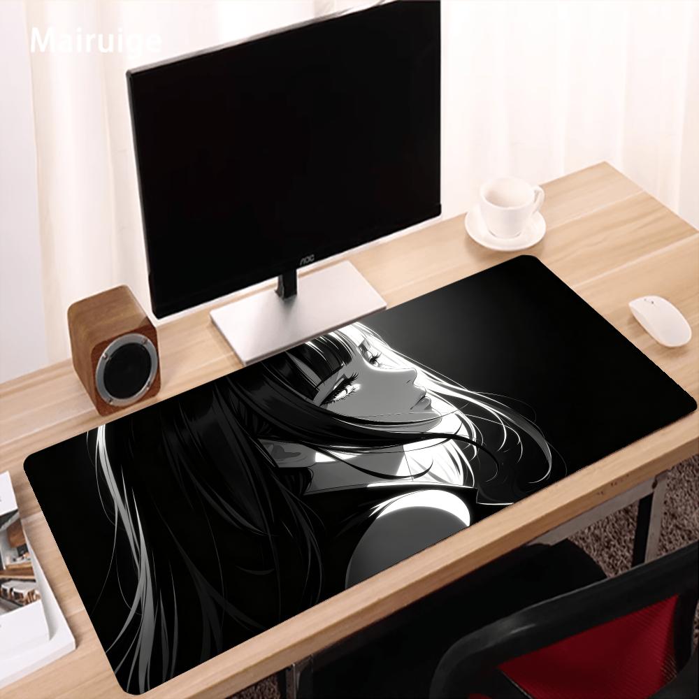 Dark Anime Girl Mouse Pad Desk - Desk Setup For Work ulasan dan harga