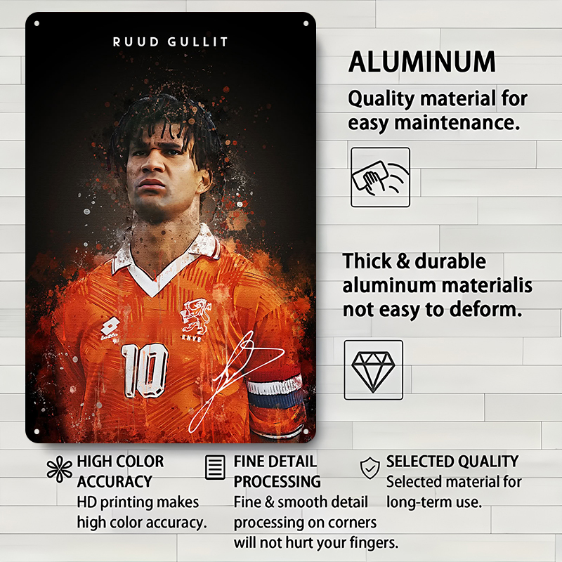 Ruud Gullit Football Player Wa - Desk Setup Vintage ulasan dan harga