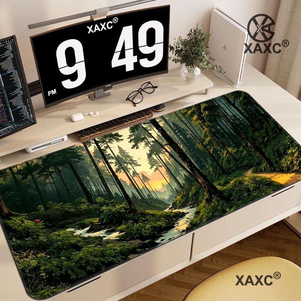 Forest Escape XXL Mouse Pad Tr - Desk Setup Natural ulasan dan harga