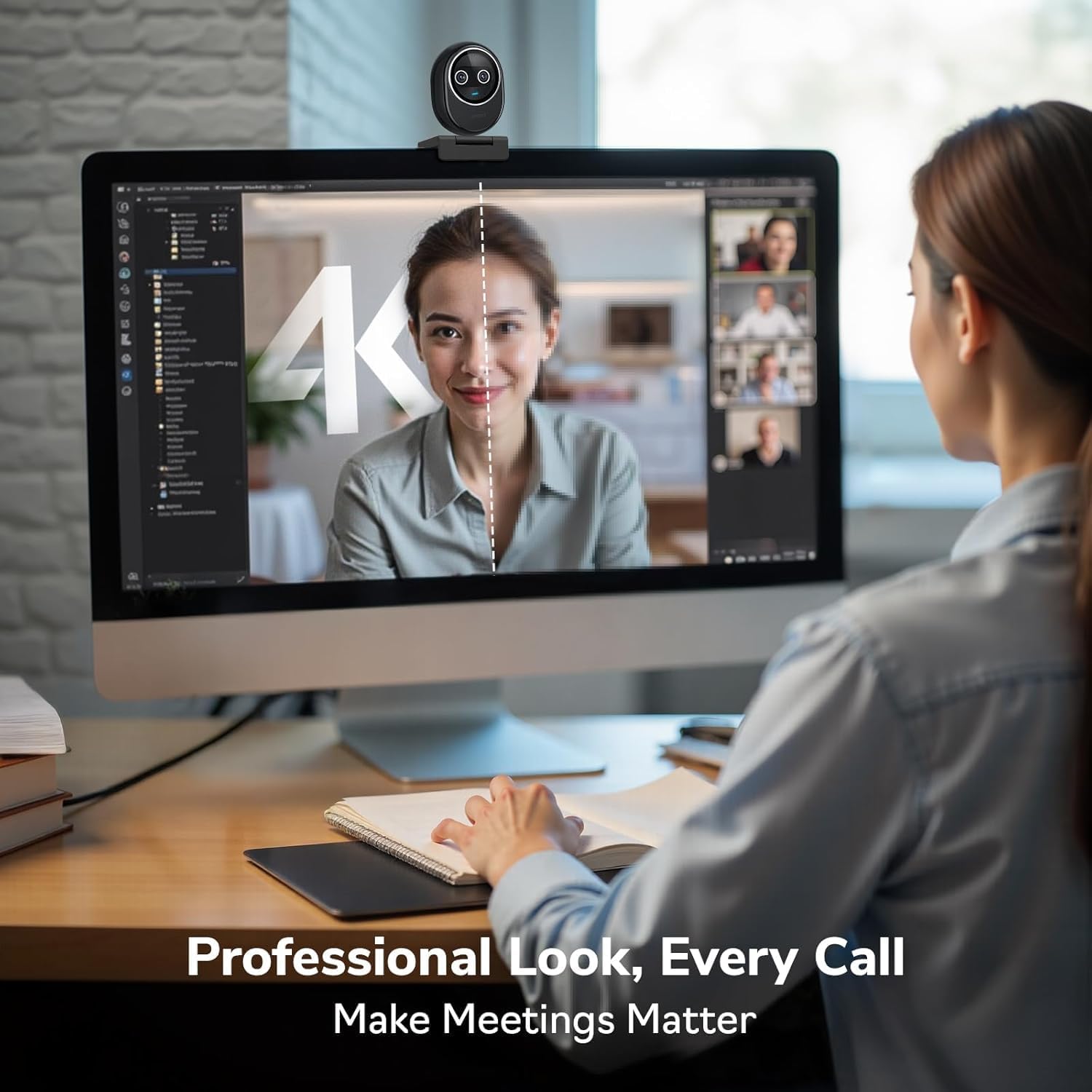 Webcam 4K EMEET Dual-Camera AI - Desk Setup Ai ulasan dan harga