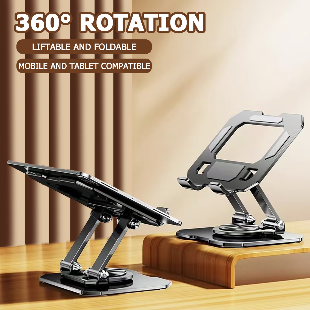 360 Rotating Tablet Phone Stan - Desk Setup Minimalist ulasan dan harga