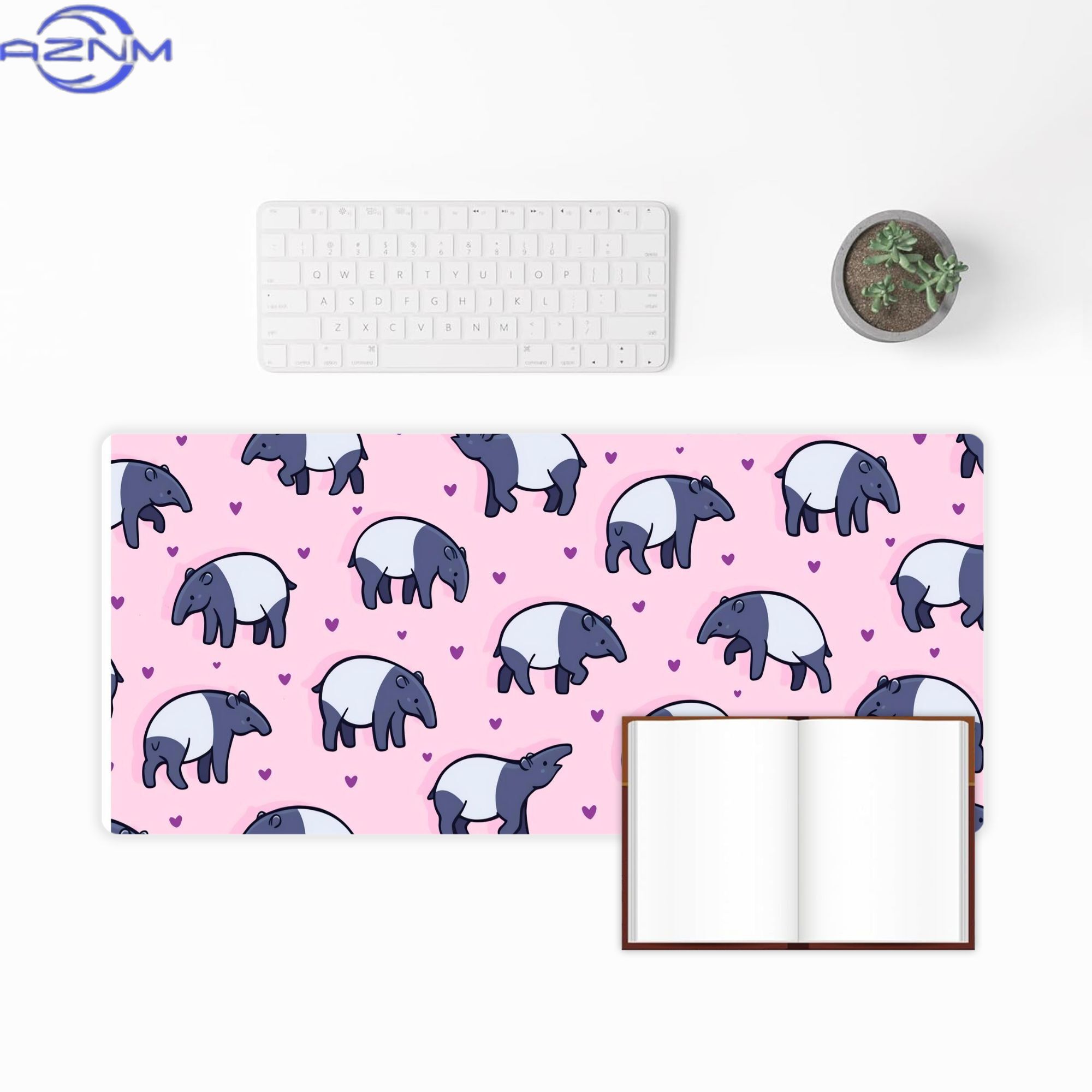 Tiny Tapirs Large Desk Mat for - Your Desk Setup ulasan dan harga