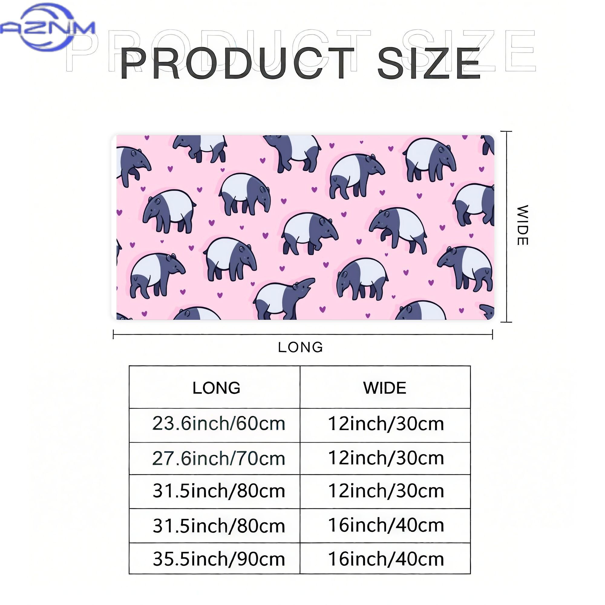 Tiny Tapirs Large Desk Mat for - Your Desk Setup ulasan dan harga
