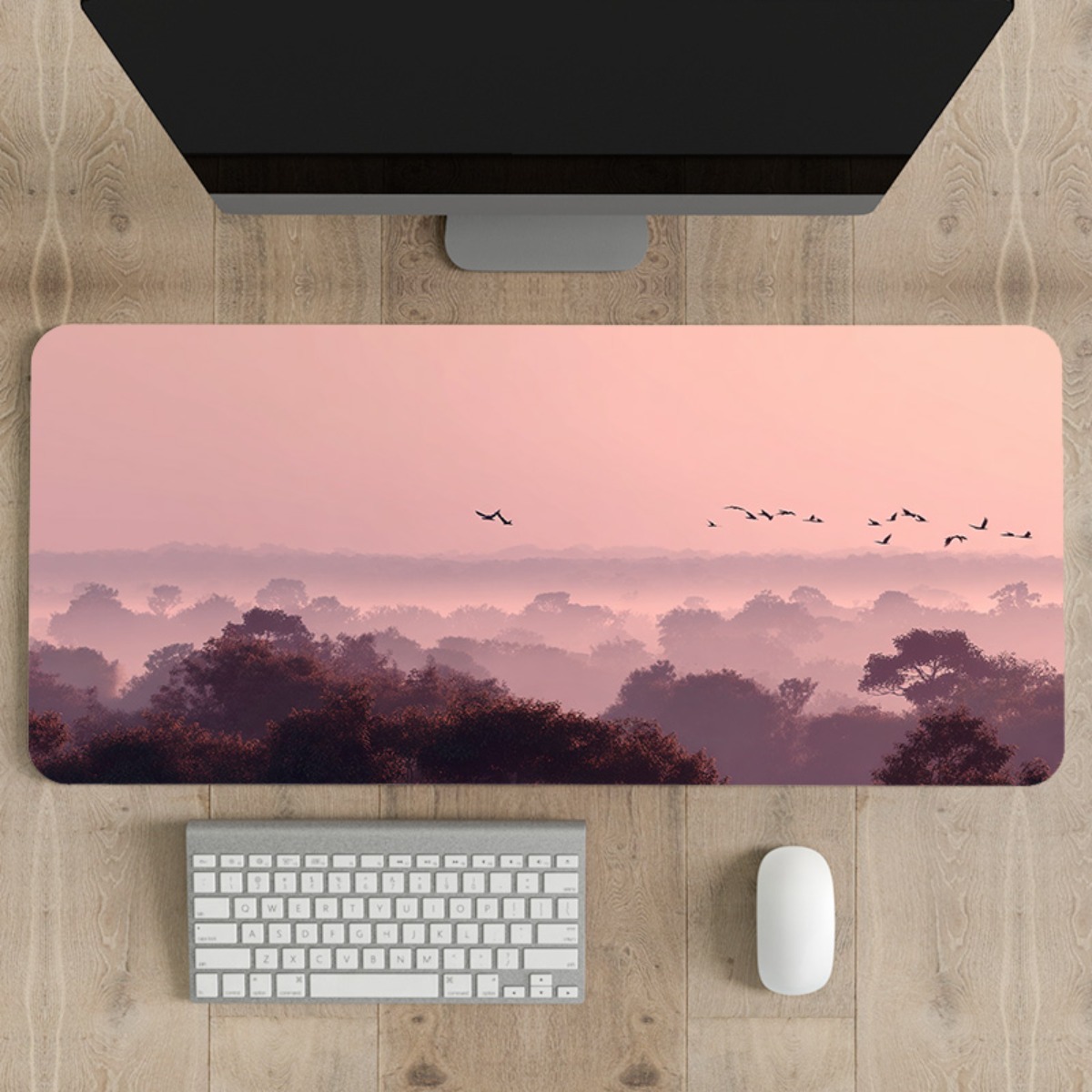 Dreamy Pink & Purple Sky XL mo - Your Desk Setup ulasan dan harga