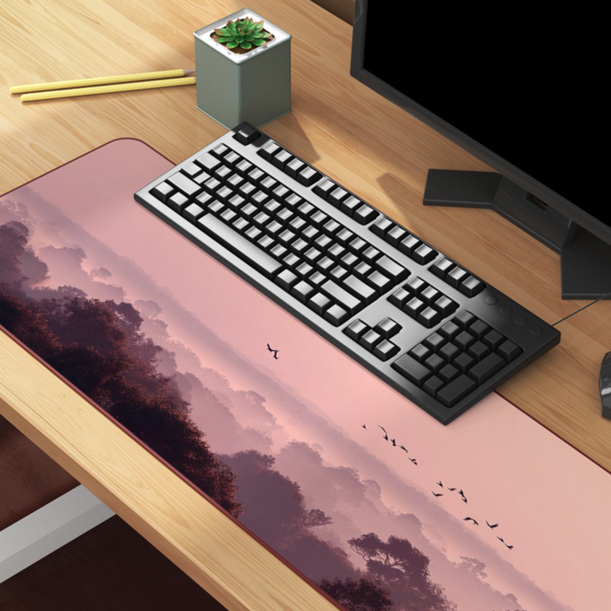 Dreamy Pink & Purple Sky XL mo - Your Desk Setup ulasan dan harga