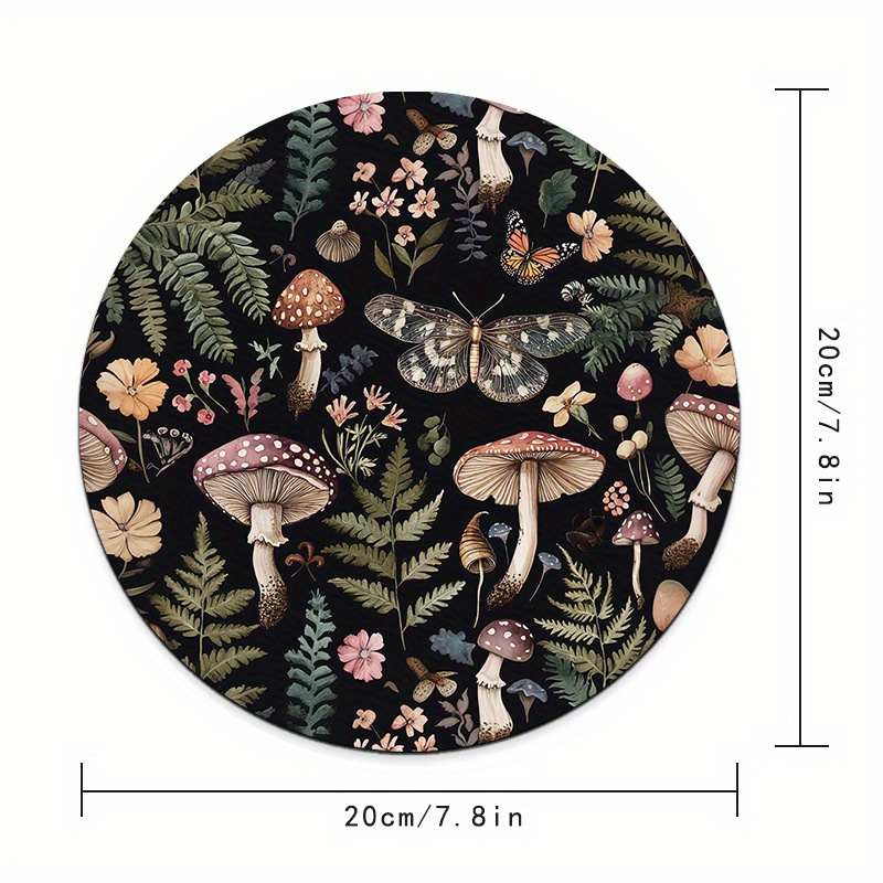 Round Forest Plant Mouse Pad R - Desk Setup Pegboard ulasan dan harga