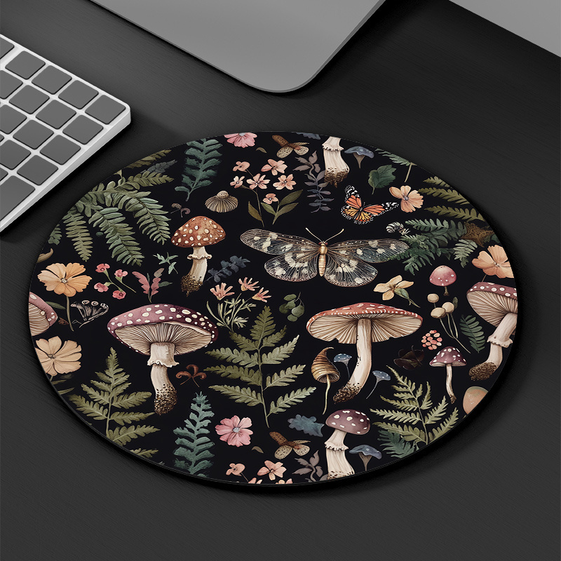 Round Forest Plant Mouse Pad R - Desk Setup Pegboard ulasan dan harga