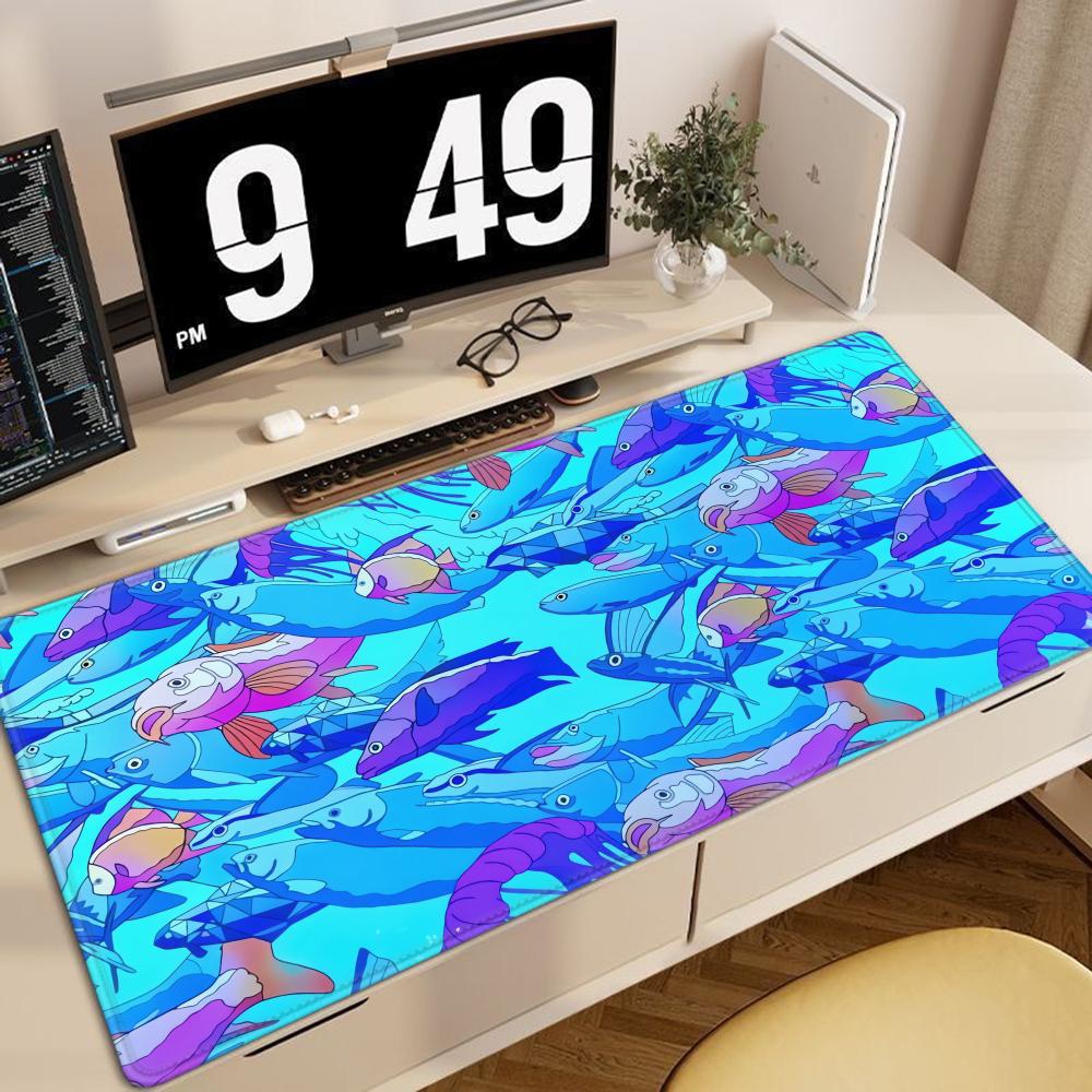 HD Printing Fish Rubber Mouse  - Desk Setup Pegboard ulasan dan harga