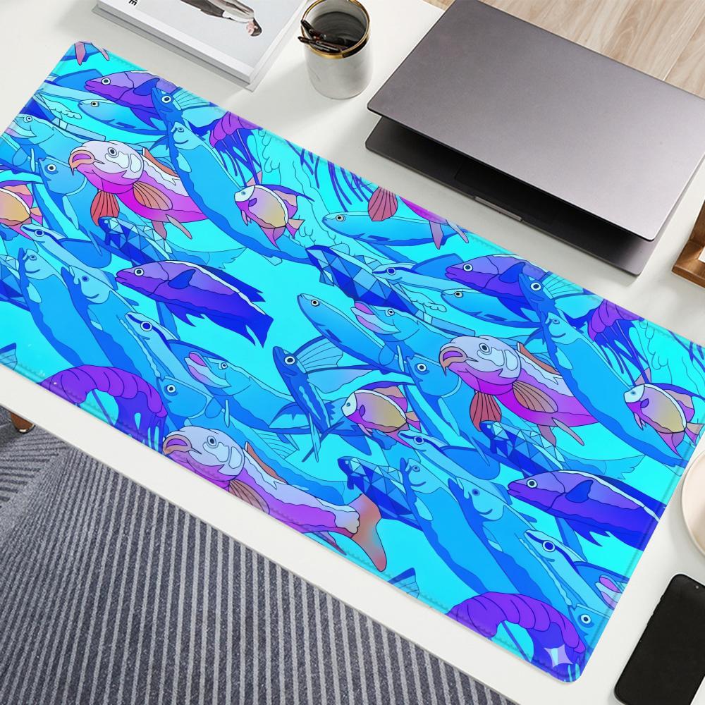 HD Printing Fish Rubber Mouse  - Desk Setup Pegboard ulasan dan harga